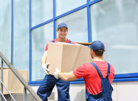 Team member preparing items safely during a Crystal Palace house move