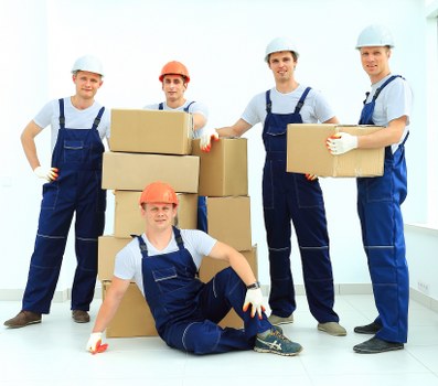 Packed boxes and home removal preparation in Crystal Palace