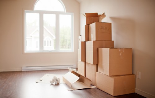 Furniture and household items being loaded for transport in Crystal Palace