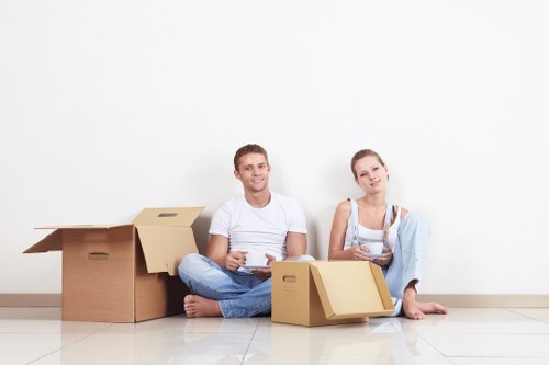 Office relocation transport and loading process in Crystalpalace