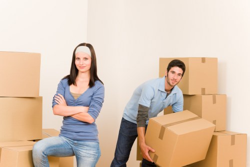 Removal team loading household items in Crystal Palace