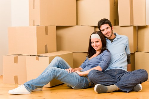 Professional man and van service helping with careful loading in Crystal Palace
