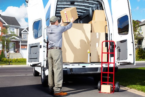 Household items being loaded into a removal van in Crystal Palace