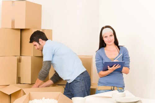 Packing and loading furniture for a local move